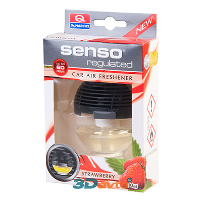 Ароматизатор  DR. MARCUS Senso Regulated Strawberry Клубника гелевый универсальный Польша 10мл