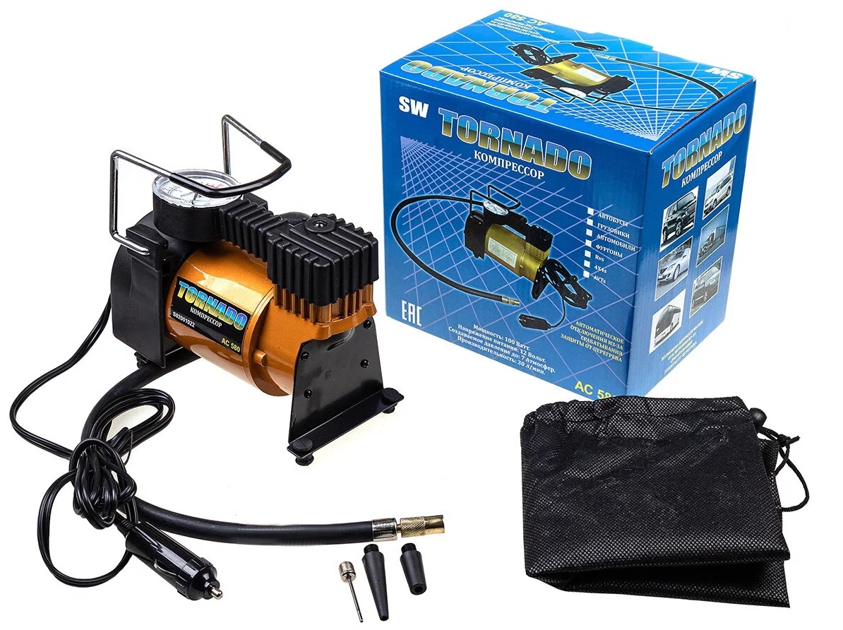 Компрессор метал. 30л/мин в прикур. SKYWAY Торнадо AC-580 S02001022